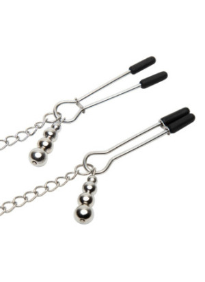 Play Nice Satin Collar & Nipple Clamps
